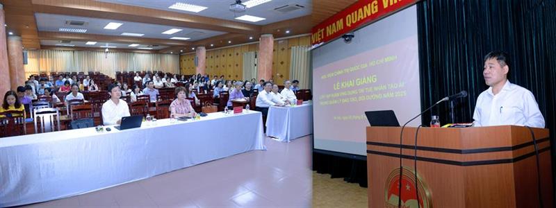 Opening Ceremony of Training Course on Application of Artificial ...