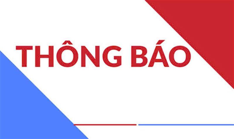 Thông báo số: 912-TB/VP Về việc bán tài sản thanh lý