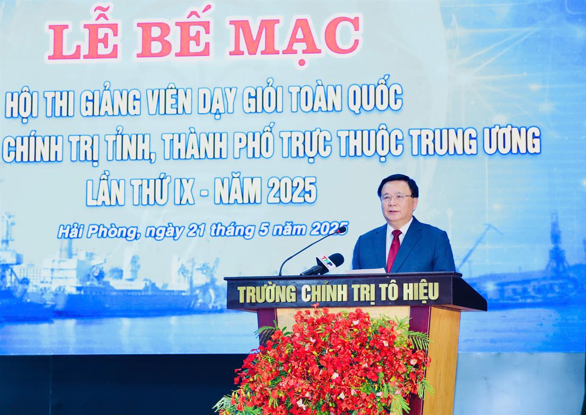 Bế mạc Hội thi Giảng viên dạy giỏi toàn quốc các trường chính trị tỉnh, thành phố trực thuộc Trung ương lần thứ IX - Năm 2025